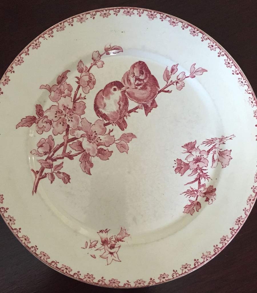Favori Rouge Dinner Plate by Sarreguemines-1