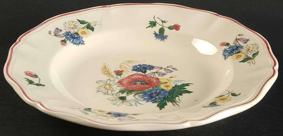 Agreste Large Rim Soup Bowl by Sarreguemines-1