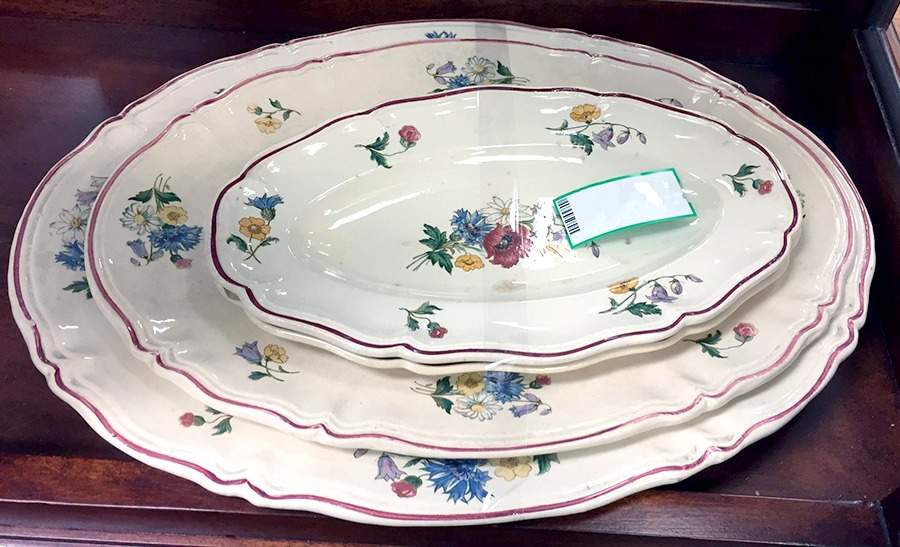 Agreste 14" Oval Serving Platter by Sarreguemines-1