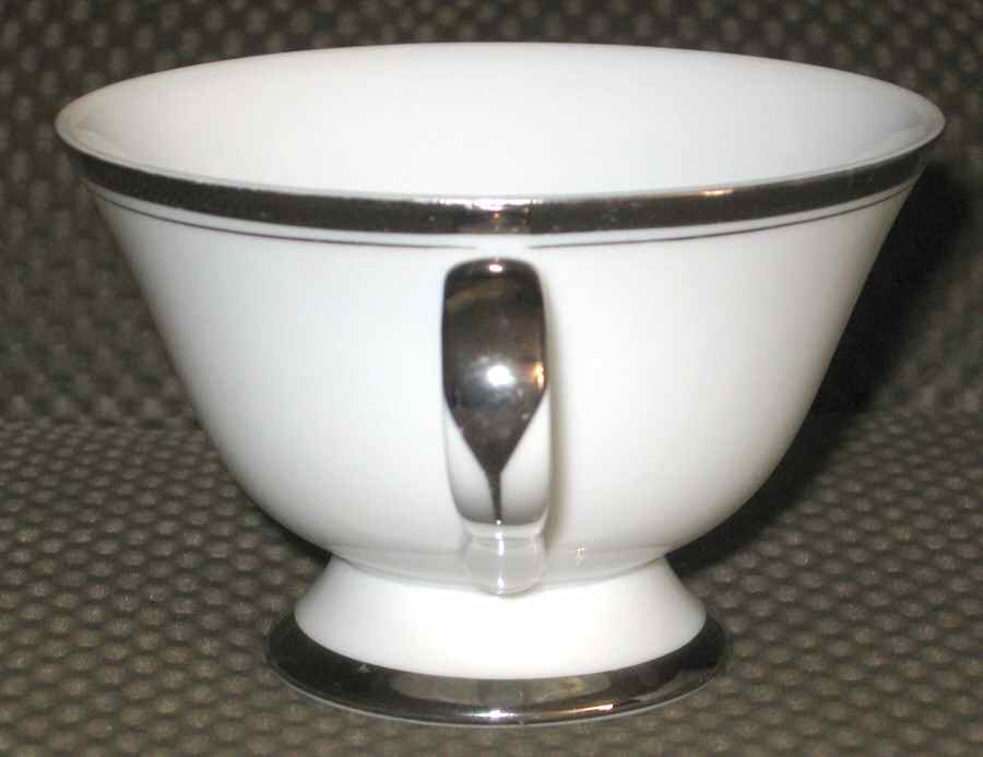 Wedding Band (Platinum Trim) Footed Cup by Seyei Toki Co-1