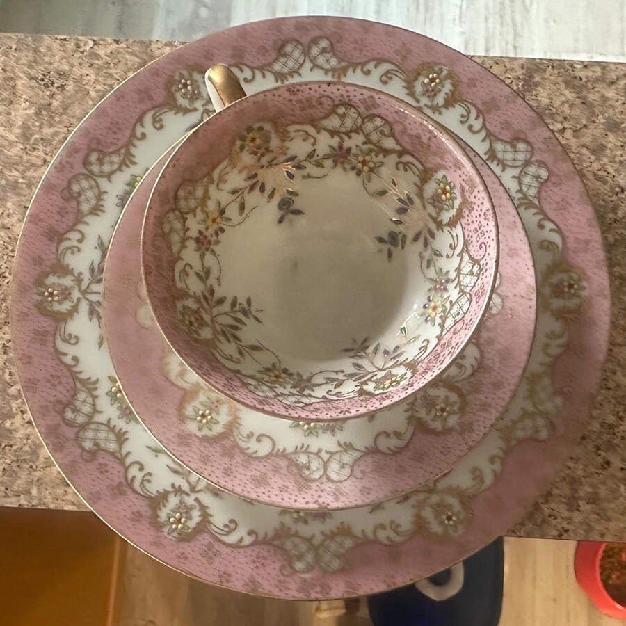 K-100 Footed Cup & Saucer Set by Sadek-1