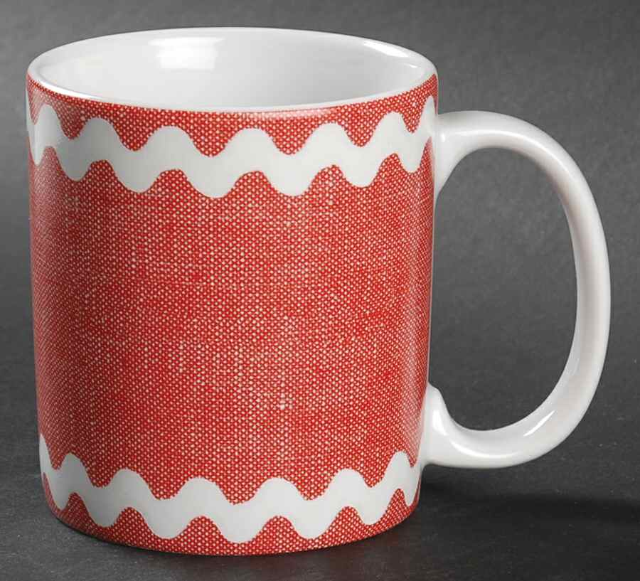 Rick Rack Red Mug by Sabre-1