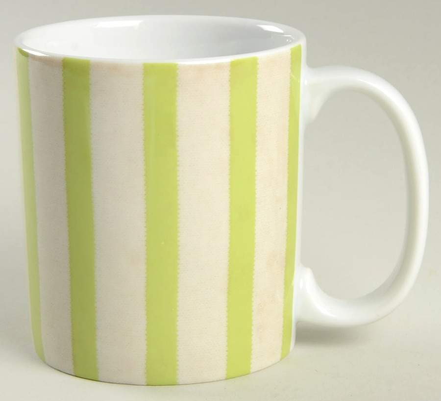 Stripes Lime Green Mug by Sabre-1