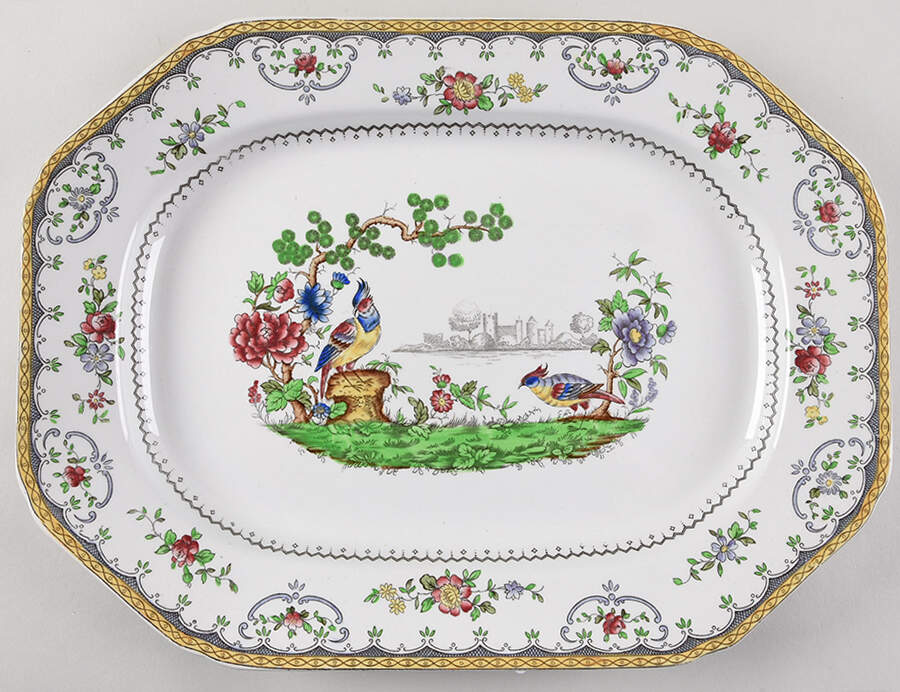 Chelsea 14" Oval Serving Platter by Spode-1