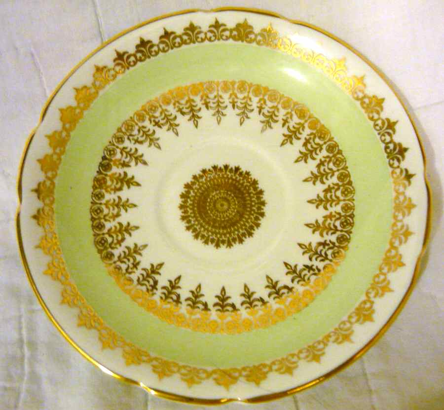 1103-11 Green Saucer by Stanley China (ENG)-1