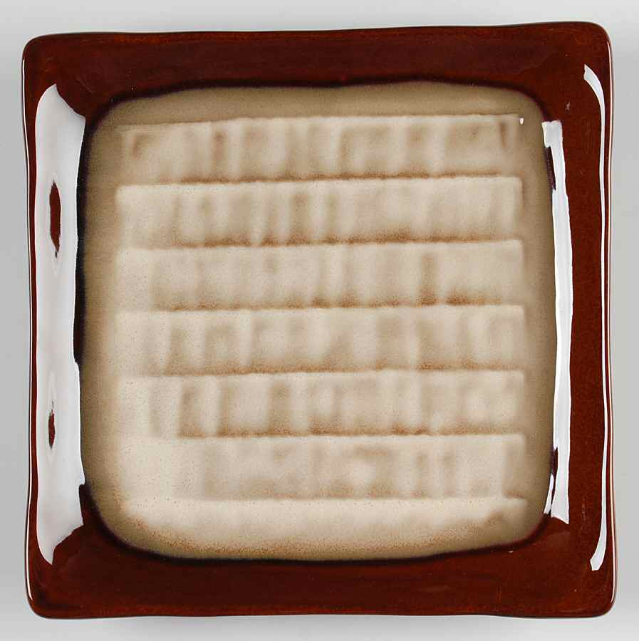 Fusion Brown Square Salad Plate by Sango-1