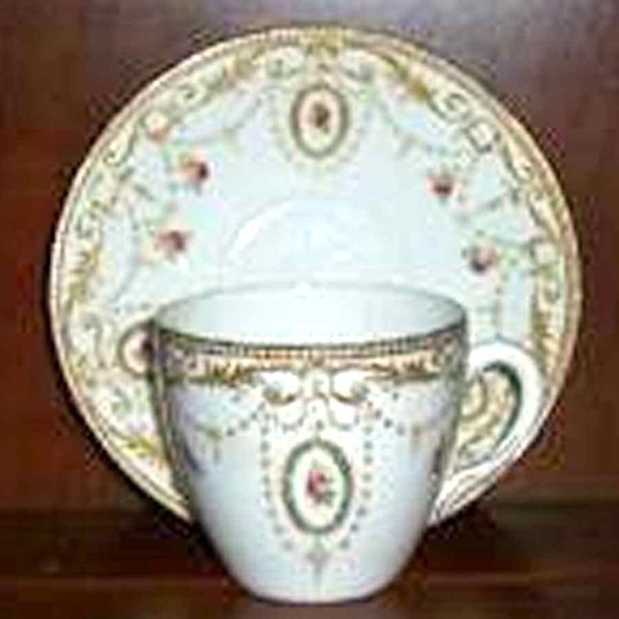 8414 Flat Cup & Saucer Set by Shelley-1