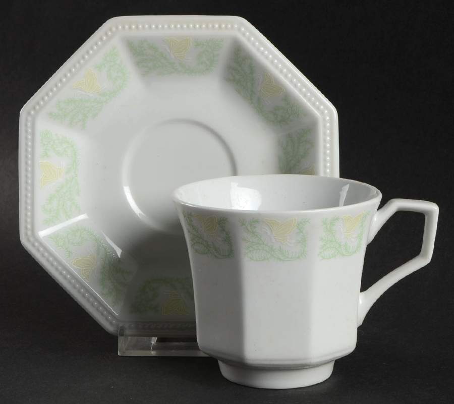 SGU12 Flat Cup & Saucer Set by Sea Gull-1