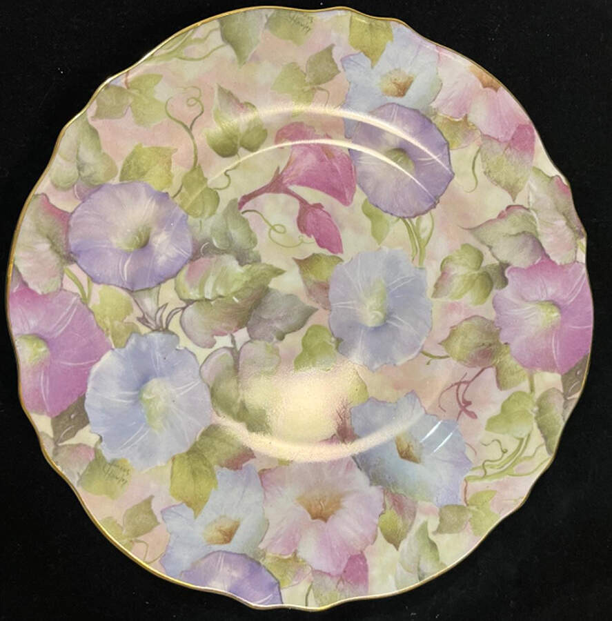 Morning Glory Salad Plate by Skye Mcghie-1