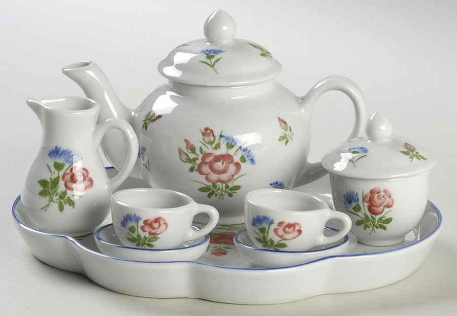 Colonial 10 Piece Toy Tea Set by Sadek-1