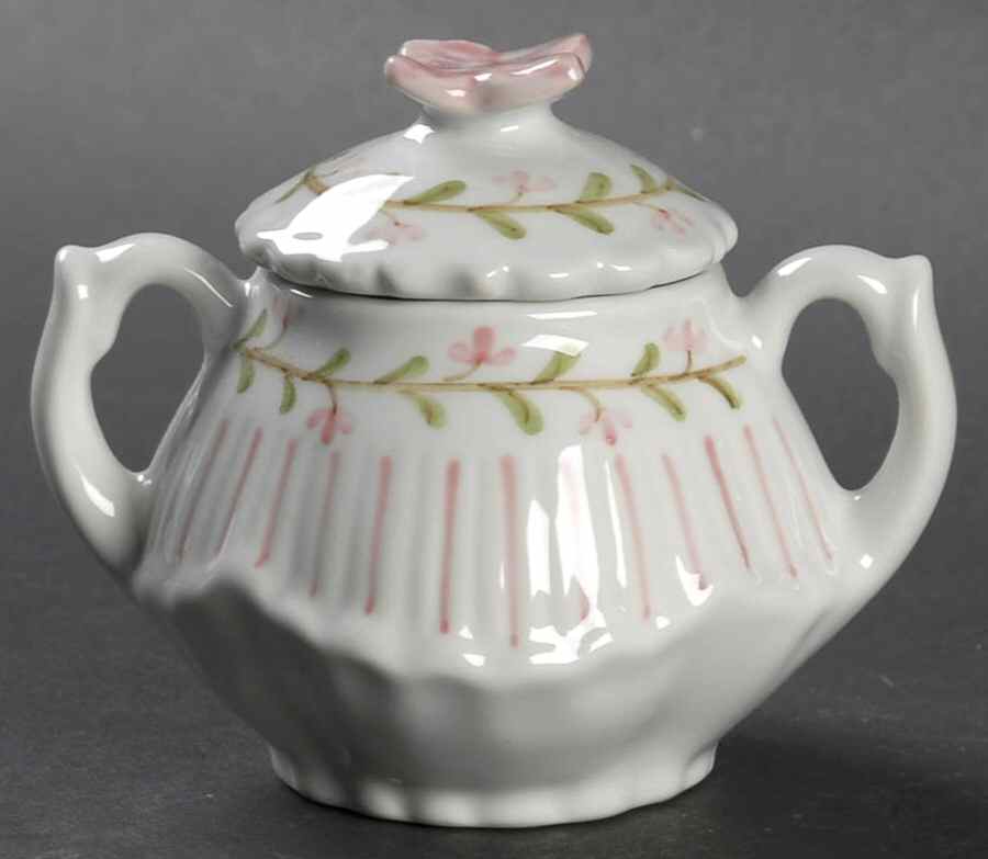 Pinstripe Child's Sugar Bowl & Lid by Sadek-1