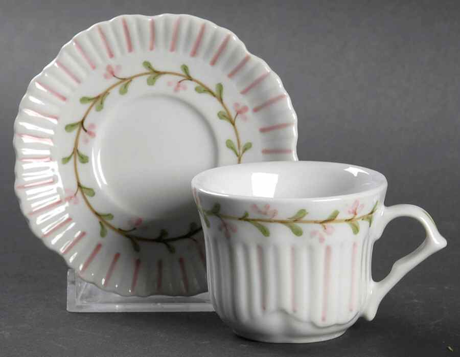 Pinstripe Child's Cup & Saucer Set by Sadek-1