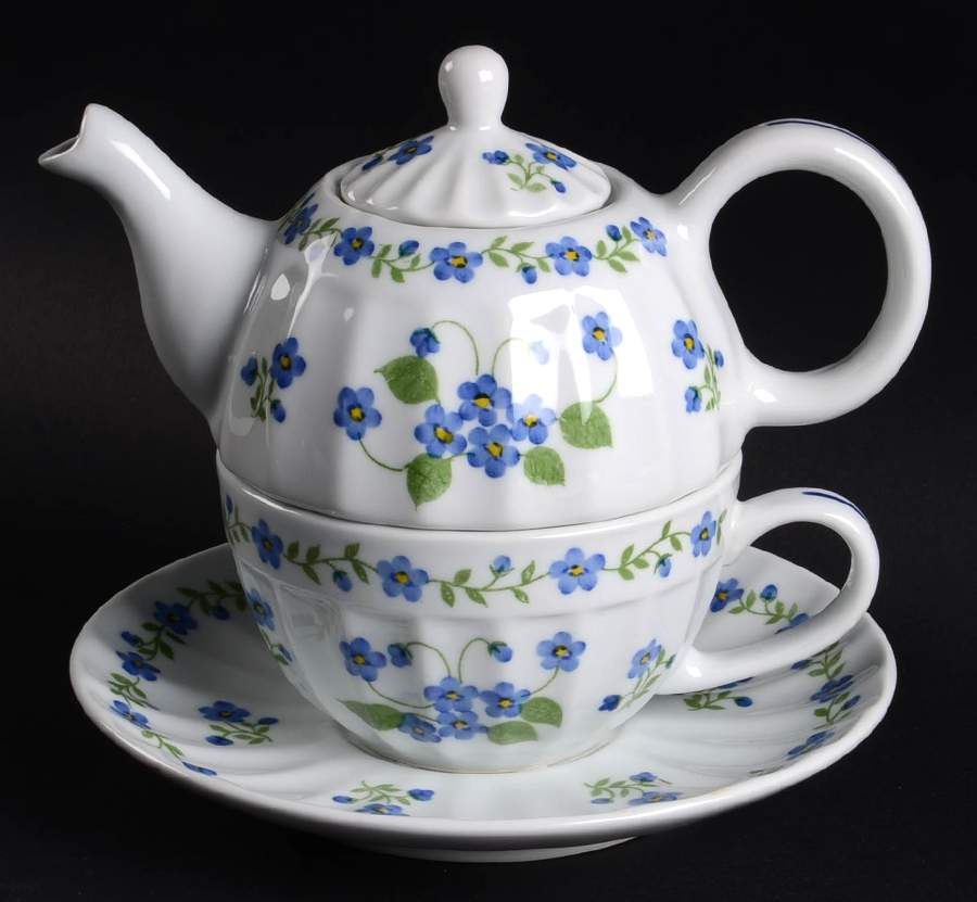 Sweet Tea Individual Teapot with Cup & Saucer by Sadek-1