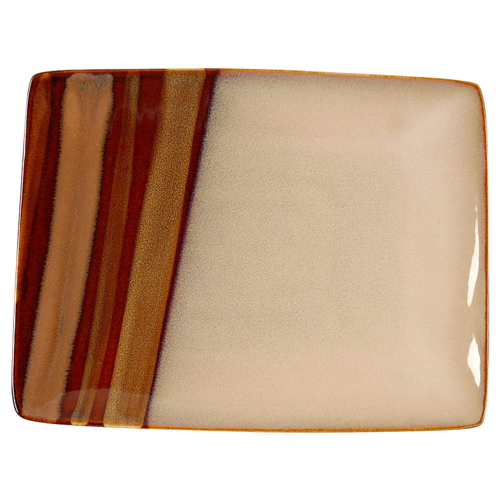 Avanti Brown 9" Rectangular Serving Platter by Sango-1