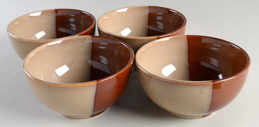 Avanti Brown Individual Ice Cream Dish - Set of 4 by Sango-1