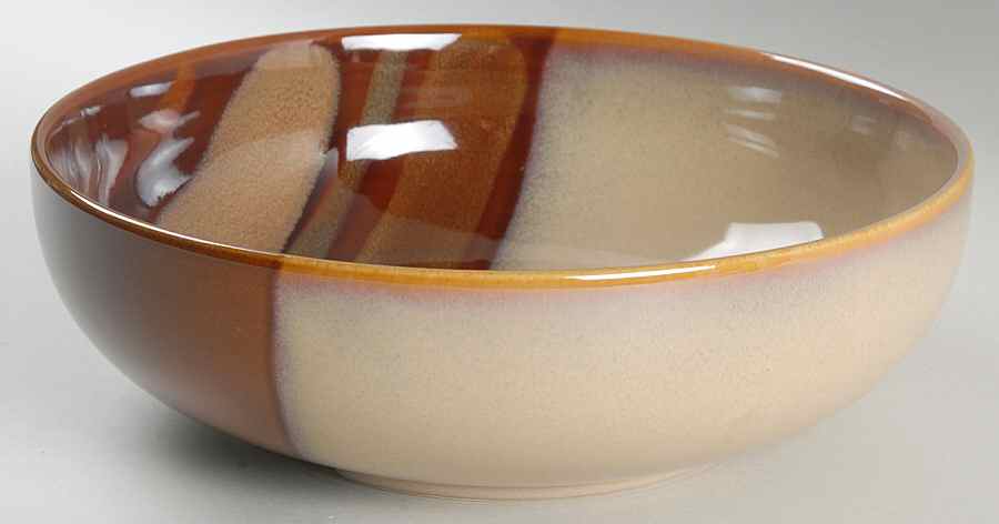 Avanti Brown 9" Round Vegetable Bowl by Sango-1