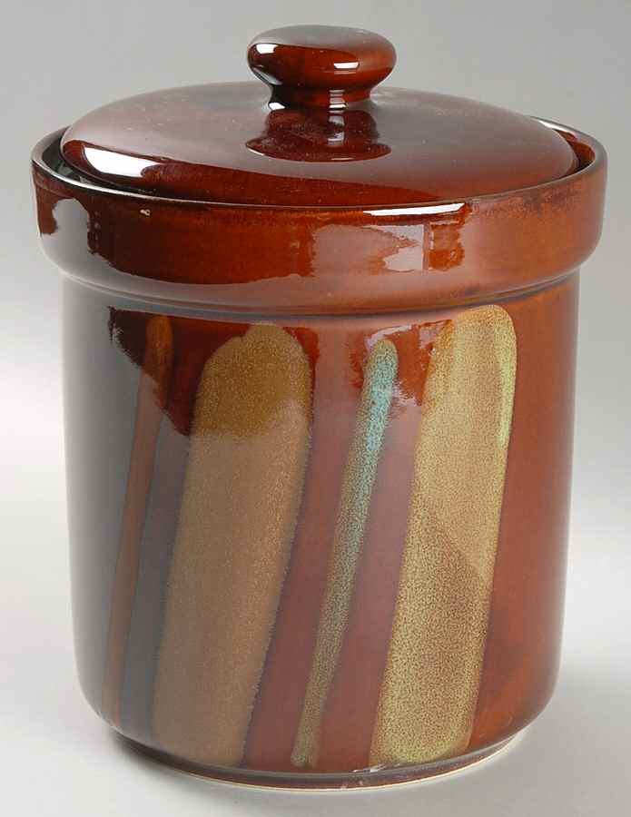 Avanti Brown Extra Large Canister & Lid by Sango-1