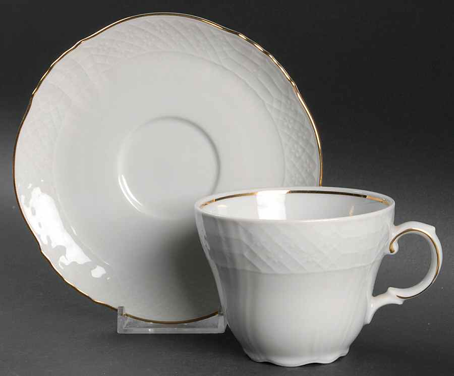 SLT381 Flat Cup & Saucer Set by Seltmann-1