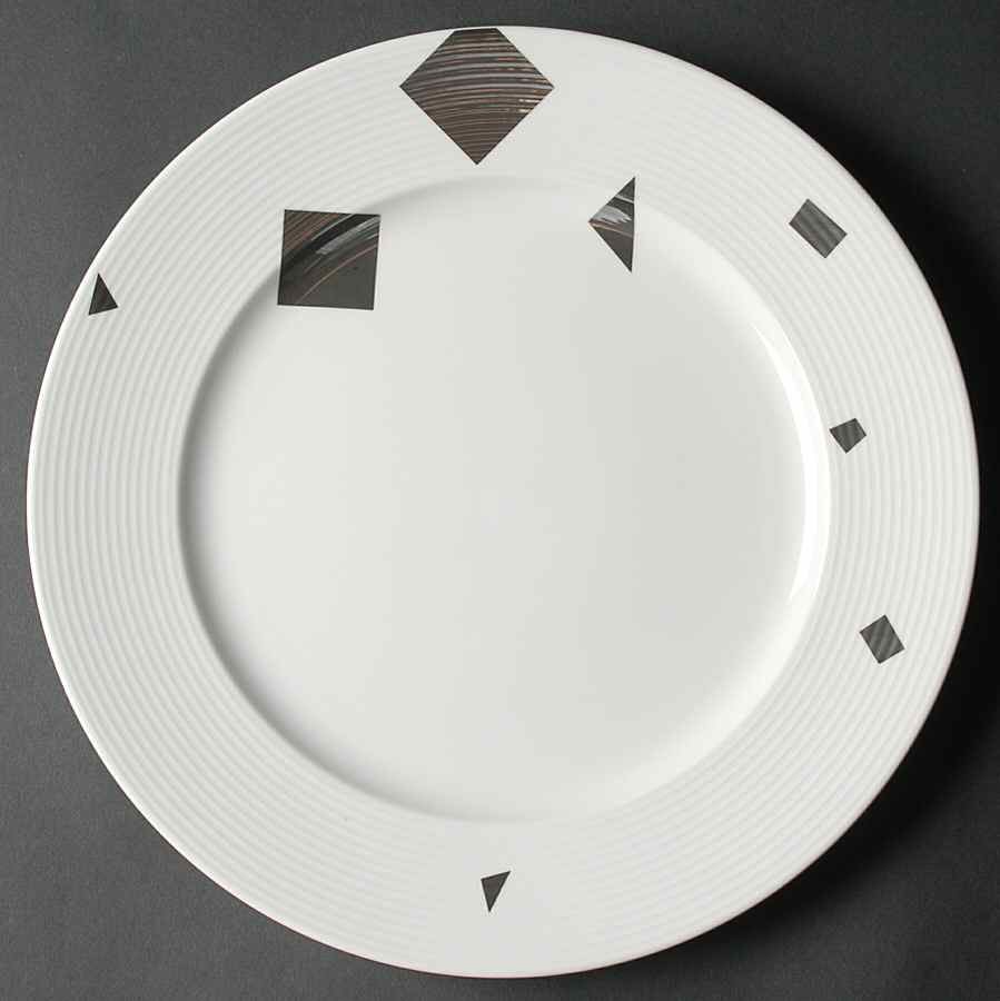Confetti Platinum 12" Chop Plate (Round Platter) by Sasaki-1