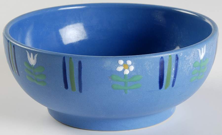 Flora Blue Soup/Cereal Bowl by Studio Nova-1
