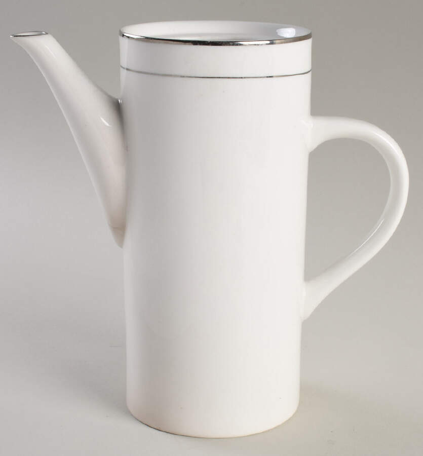 Celebration Platinum Tea/Coffee Pot No Lid by Sango-1