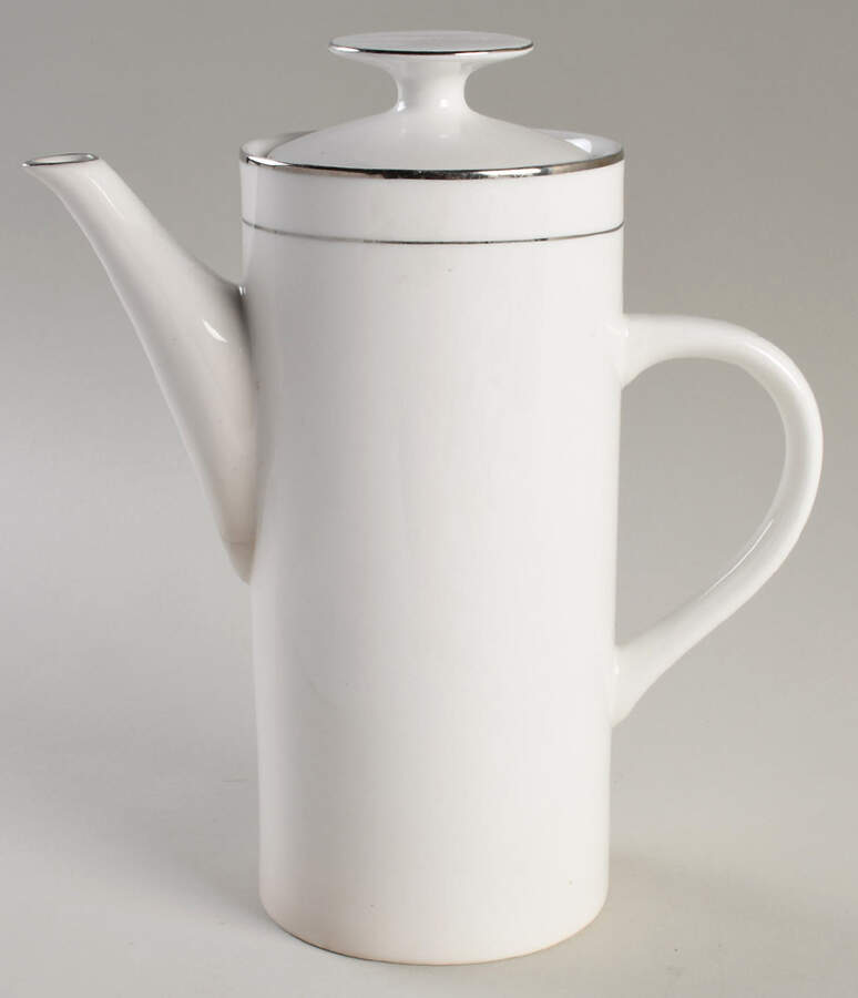 Celebration Platinum Tea/Coffee Pot & Lid by Sango-1