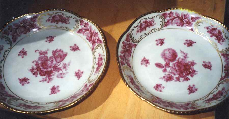 Dresdner Art Pink (Scalloped) Rim Soup Bowl by Schumann - Bavaria-1