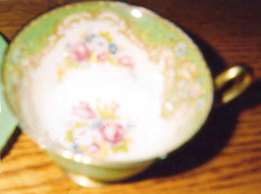 Regal Green Footed Cup by Shelley-1