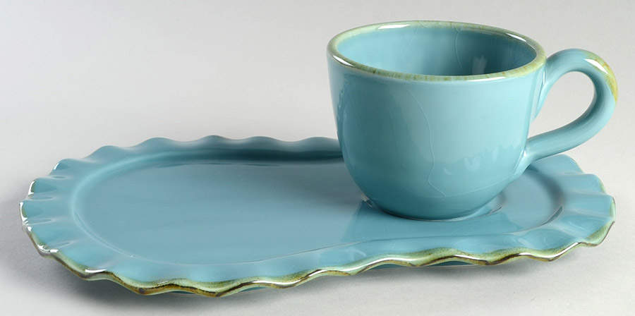 Tuscan Toscana Collection Snack Plate & Cup Set by Southern Living-1
