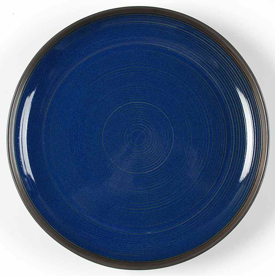 Orbit Blue Dinner Plate by Sango-1