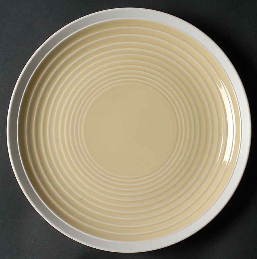 Rio Yellow Dinner Plate by Sango-1
