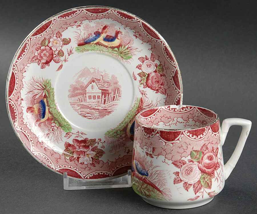SGN31 Flat Demitasse Cup & Saucer Set by Sarreguemines-1