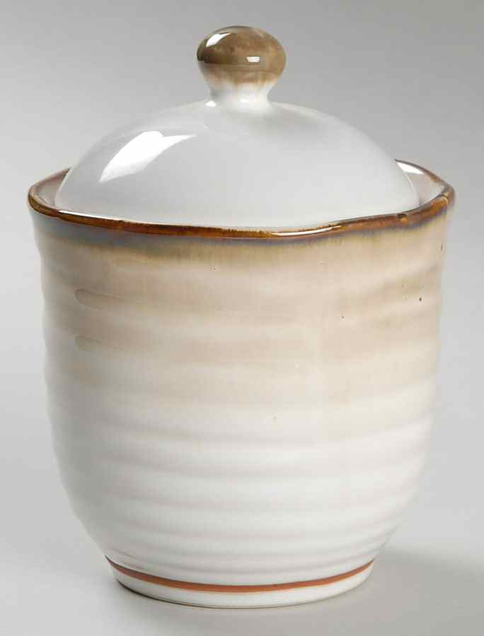 Chromatics Brown Sugar Bowl & Lid by Sango-1