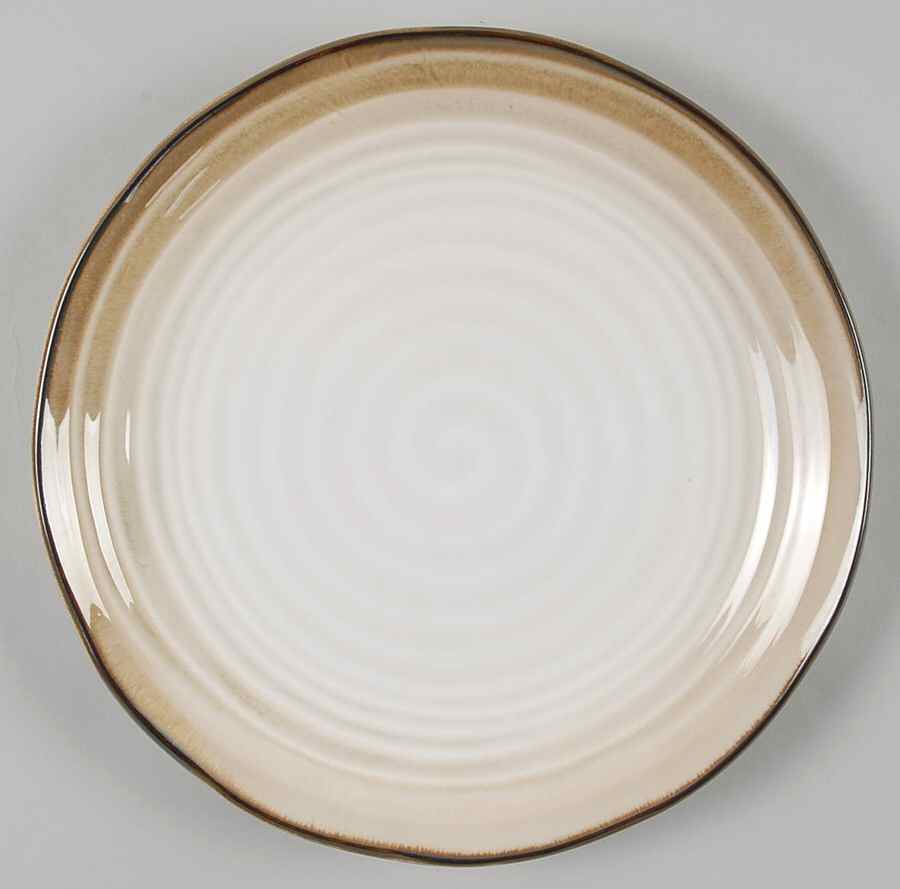 Chromatics Brown Salad Plate by Sango-1