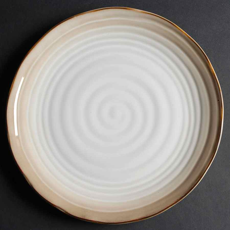 Chromatics Brown 11" Chop Plate (Round Platter) by Sango-1