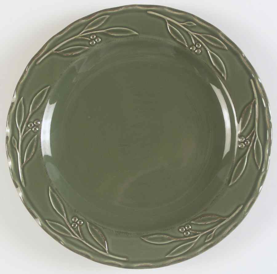 Bella Green (Basil) Dinner Plate by Swiss Colony-1