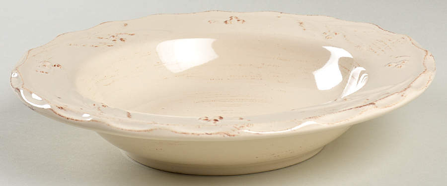 Bella Ivory Large Rim Soup Bowl by Swiss Colony-1