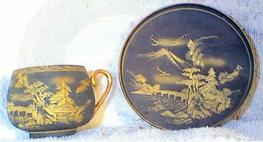 SOK20 Footed Demitasse Cup & Saucer Set by Soko-1