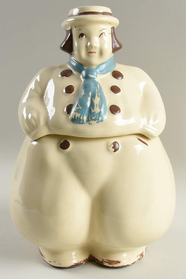 Dutch Boy & Girl Cookie Jar & Lid by Shawnee-1