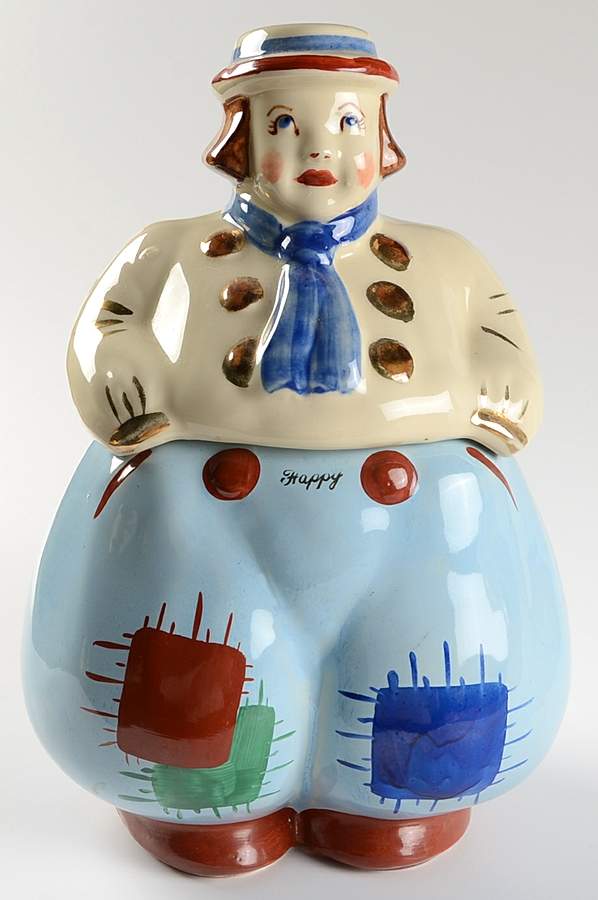 Dutch Boy & Girl Cookie Jar & Lid by Shawnee-1