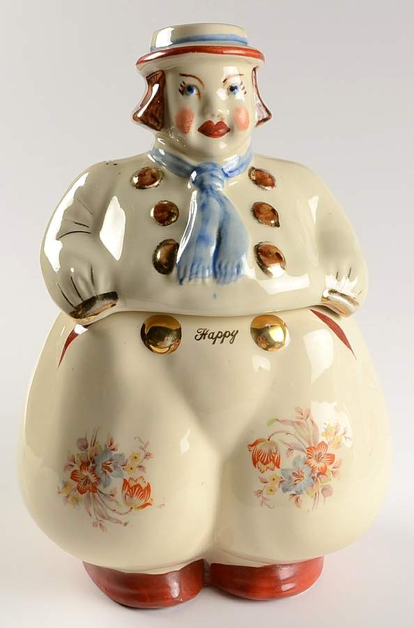 Dutch Boy & Girl Cookie Jar & Lid by Shawnee-1