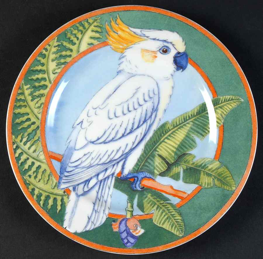 Tropical Forest Salad Plate by Sadek-1
