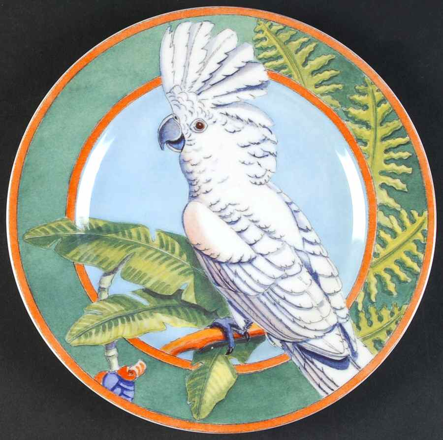 Tropical Forest Salad Plate by Sadek-1