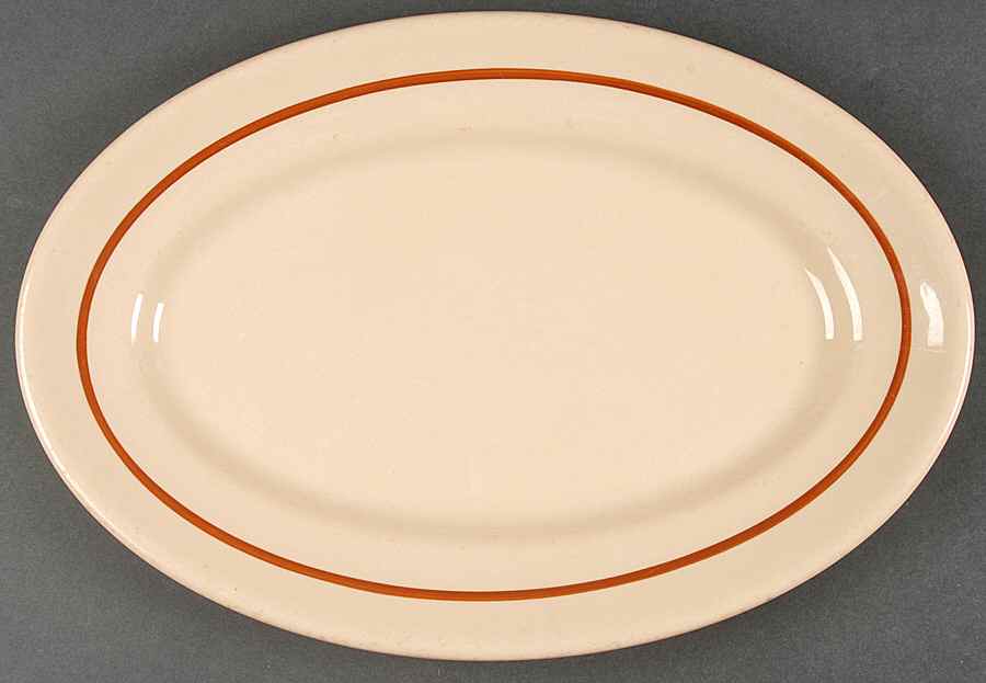 SHO318 12" Oval Serving Platter by Shenango-1