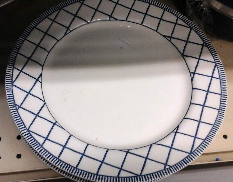 Blue Note (Blue & White Textured) Dinner Plate by Sakura-1