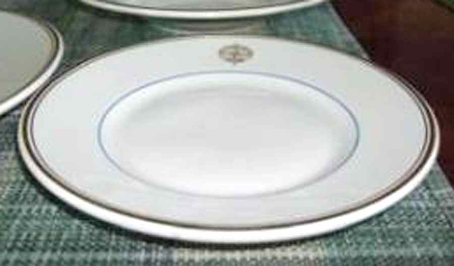 First National City Bank Dinner Plate by Shenango-1