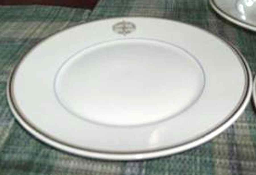 First National City Bank Salad Plate by Shenango-1