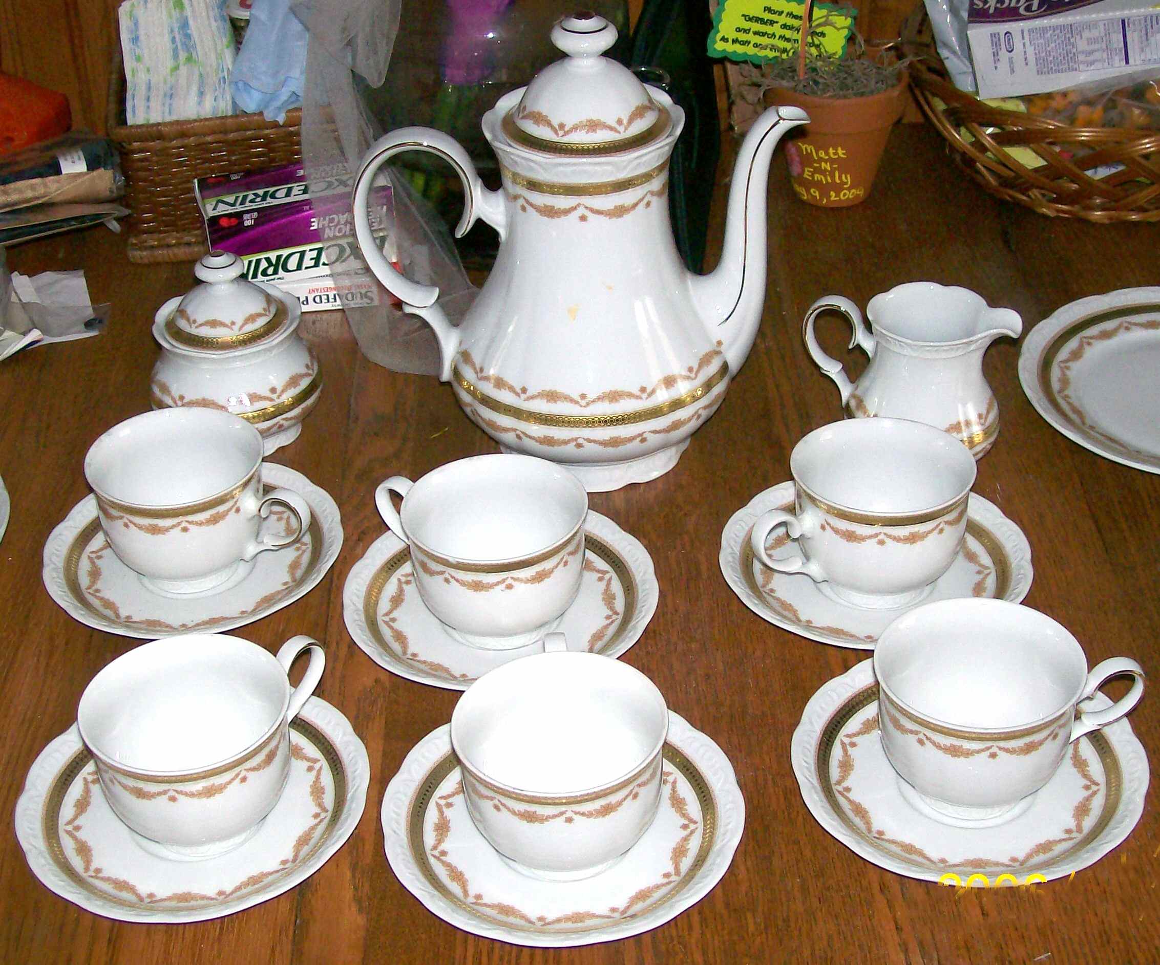 SLT383 Footed Cup & Saucer Set by Seltmann-1
