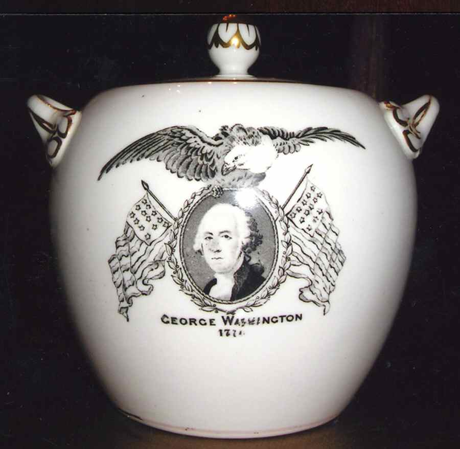 A Memorial of the Centennial Sugar Bowl & Lid by Spode-1