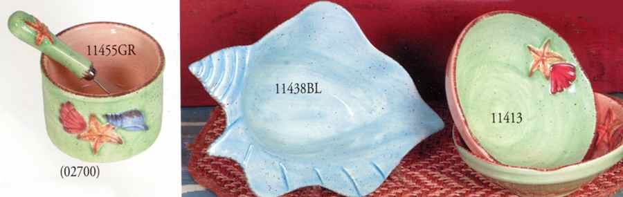 Shell Collection Dip Bowl & Spreader Set by Saparna-1